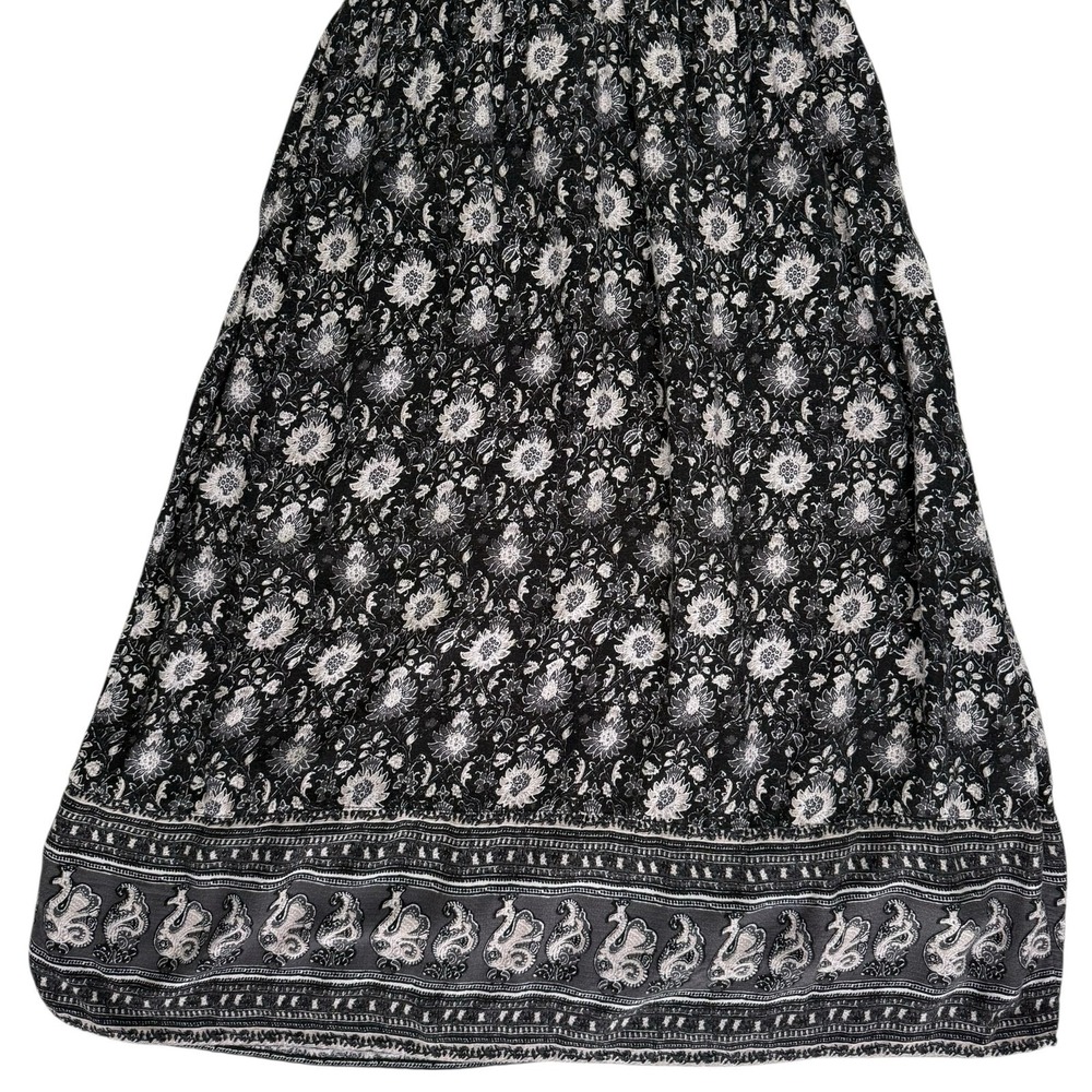 Lucky Brand Womens Floral Sleeveless Midi Dress Medium Paisley Boho Cottagecore - Picture 5 of 16